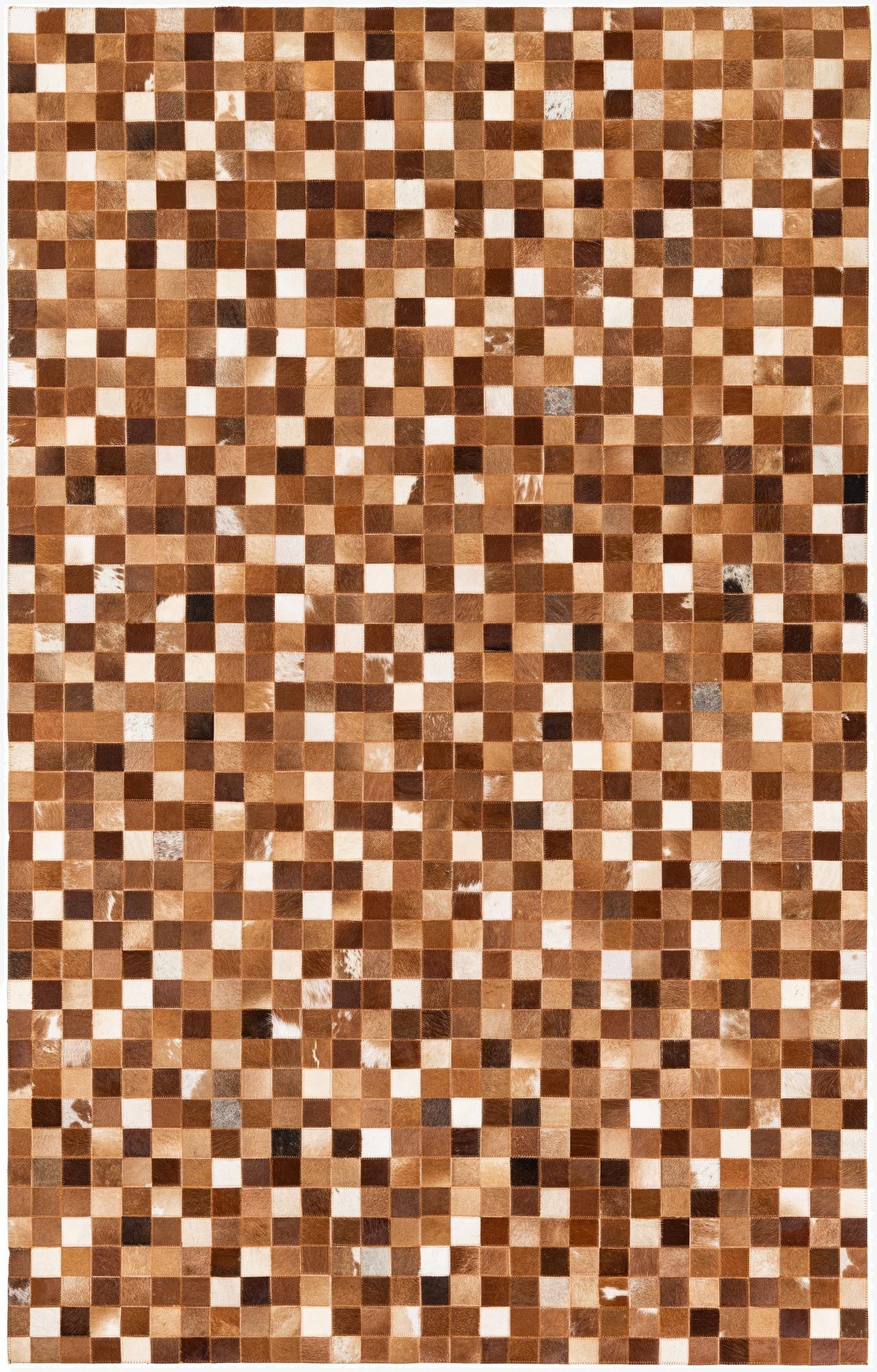  5' x 7' 11 Cowhide Stocks Rug