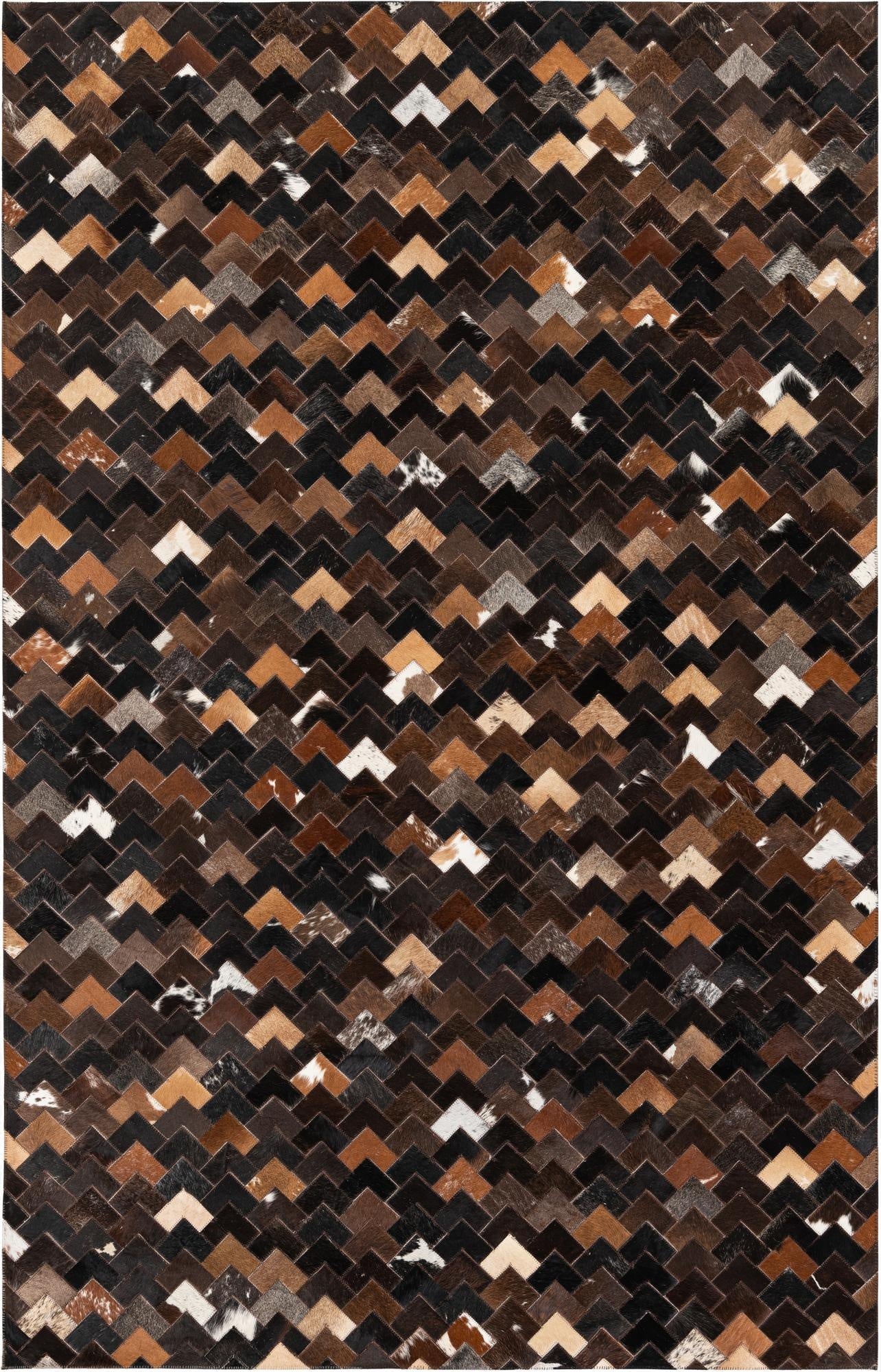  5' x 7' 11 Cowhide Stocks Rug