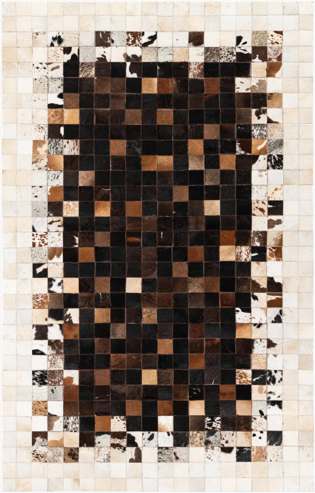  5' x 7' 11 Cowhide Stocks Rug