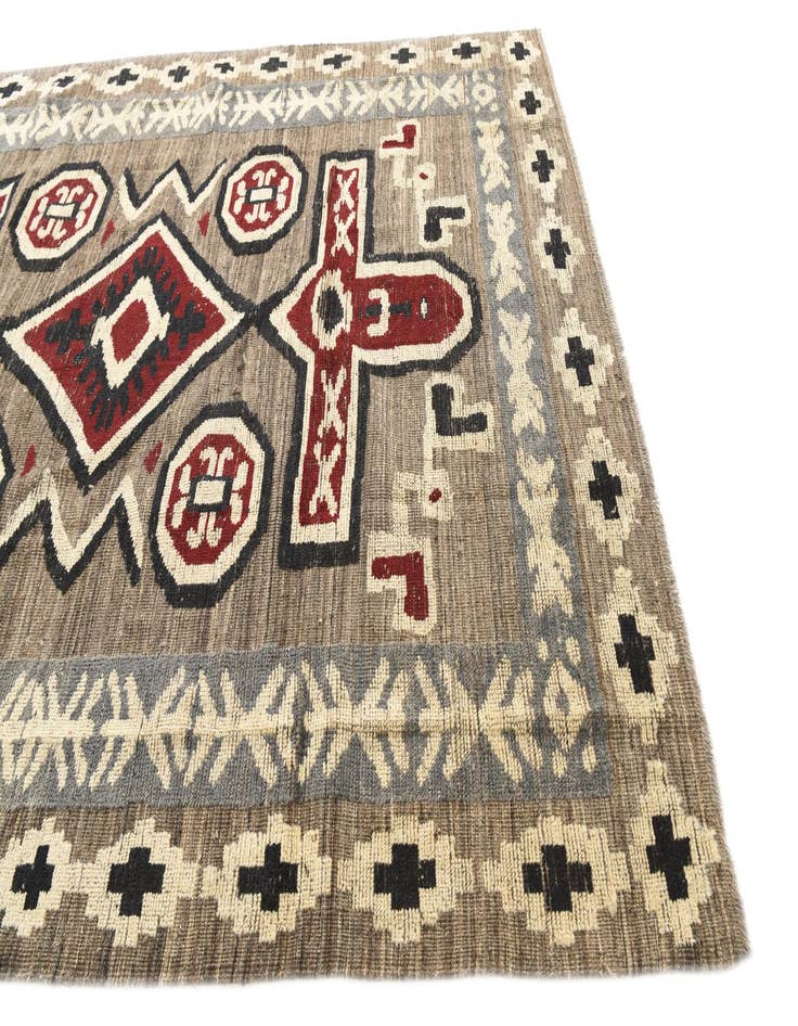 Detail image of  8' x 10' 10  Hand Knotted Darya Wool Rug