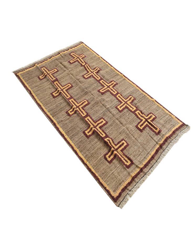 Detail image of  4' 10 x 7' 5  Hand Knotted Darya Wool Rug