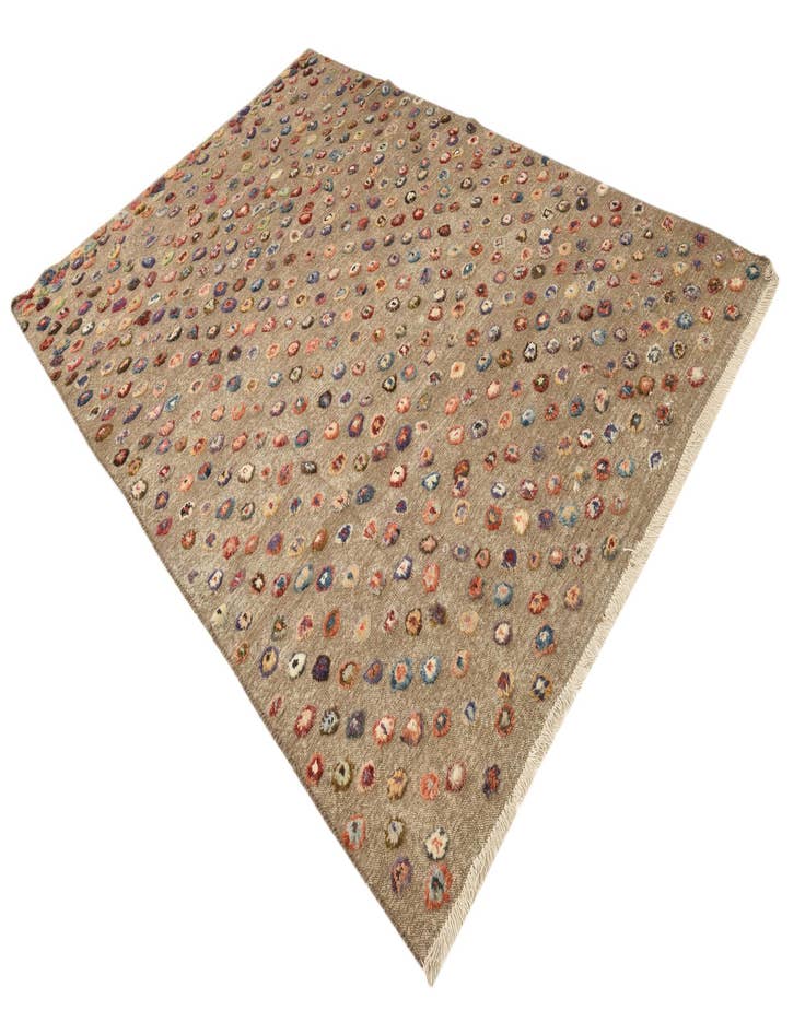 Detail image of  6' 8 x 9' 8  Hand Knotted Darya Wool Rug