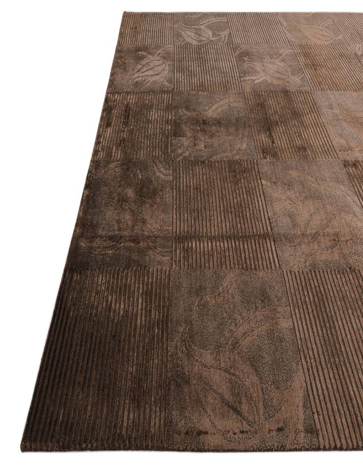 Detail image of  7' 9 x 9' 9  Hand Knotted Darya Wool Rug