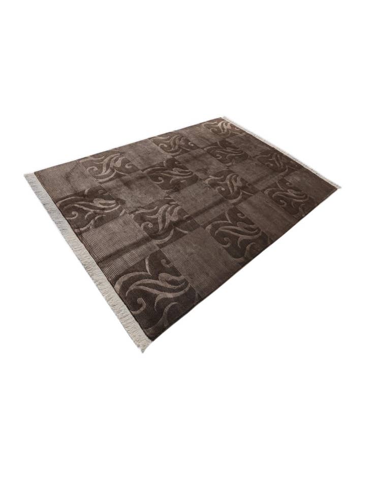 Detail image of  6' 8 x 10'  Hand Knotted Darya Wool Rug