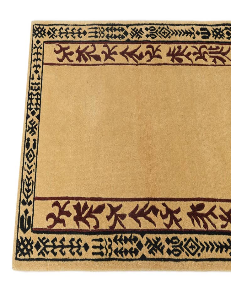 Detail image of  2' 4 x 4' 2  Hand Knotted Darya Wool Rug