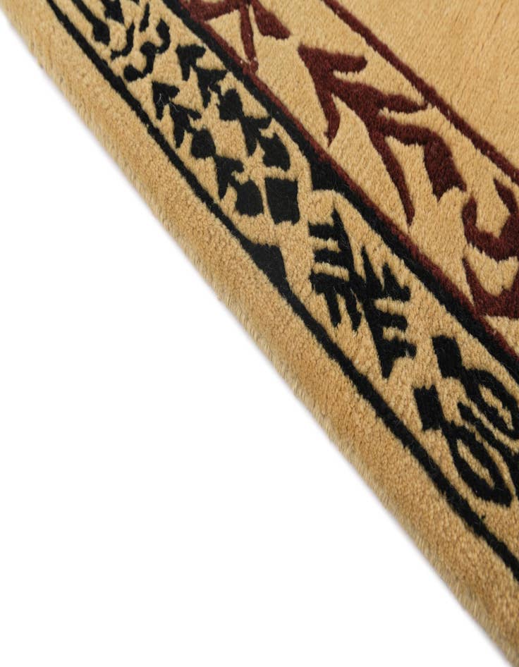 Detail image of  2' 4 x 4' 2  Hand Knotted Darya Wool Rug