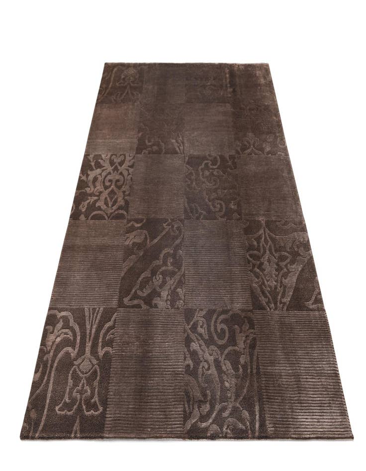 Detail image of  5' 11 x 8'  Hand Knotted Darya Wool Rug