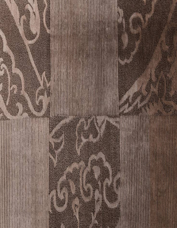 Detail image of  5' 11 x 8'  Hand Knotted Darya Wool Rug