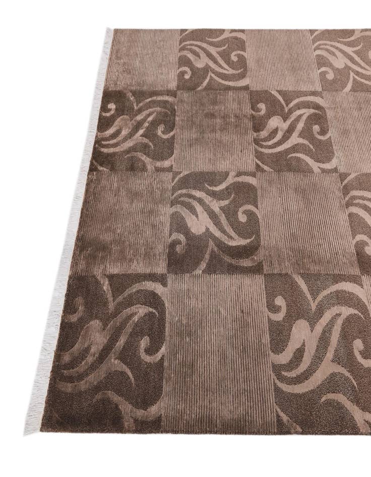 Detail image of  5' 9 x 8'  Hand Knotted Darya Wool Rug