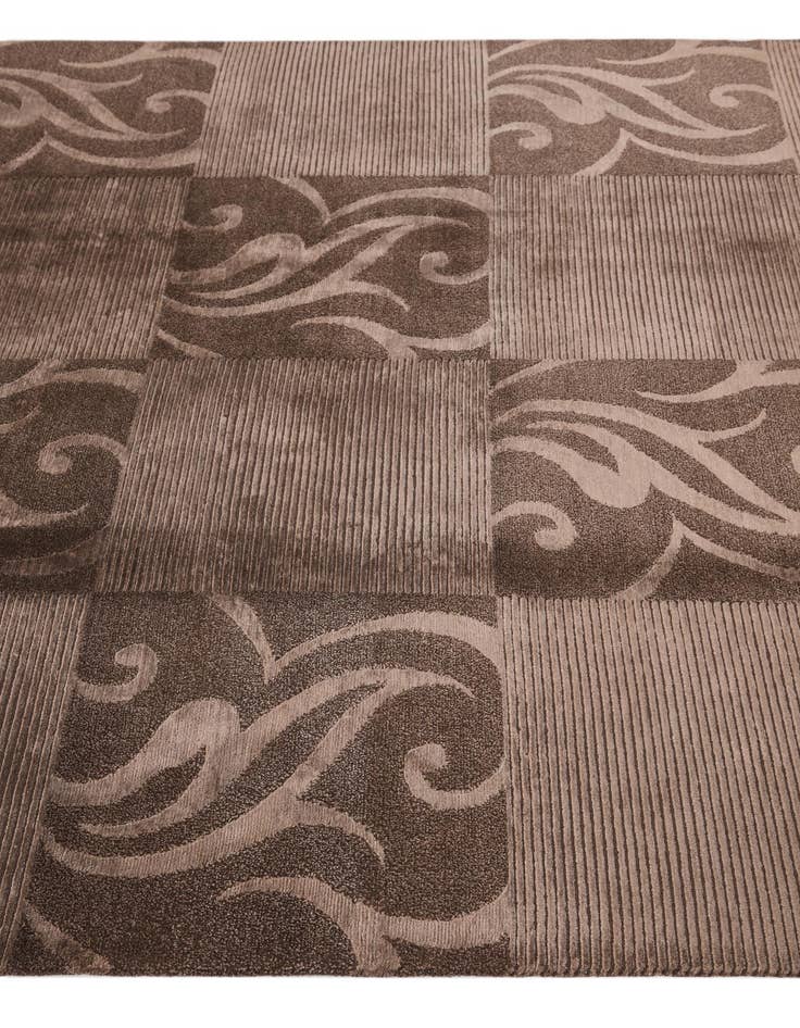 Detail image of  5' 9 x 8'  Hand Knotted Darya Wool Rug