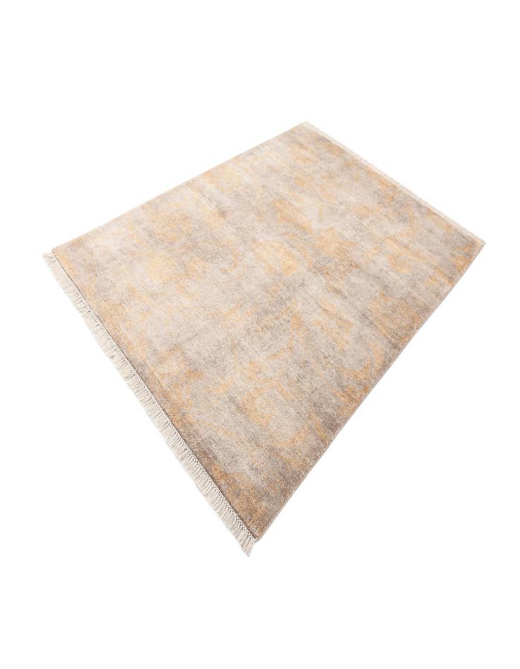 Detail image of  5' 7 x 8'  Hand Knotted Darya Wool Rug