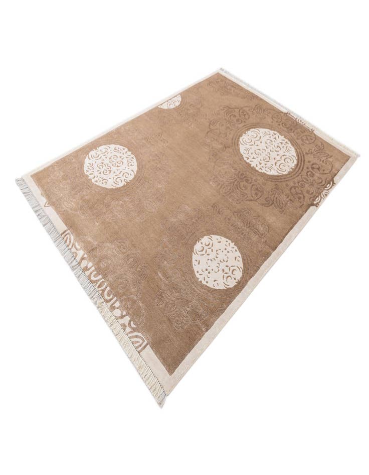 Detail image of  5' 7 x 7' 11  Hand Knotted Darya Wool Rug