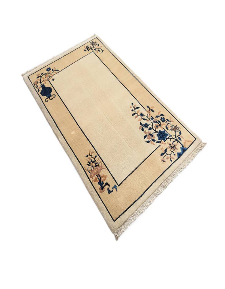 Detail image of  3' 1 x 5'  Hand Knotted Darya Wool Rug