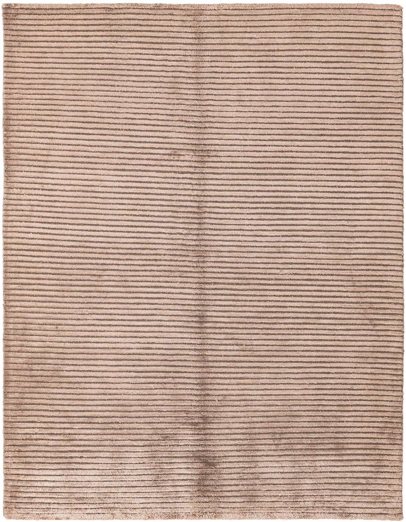 A 3x5 rectangular Darya rug with a modern Persian striped pattern in varying shades of brown and tan.