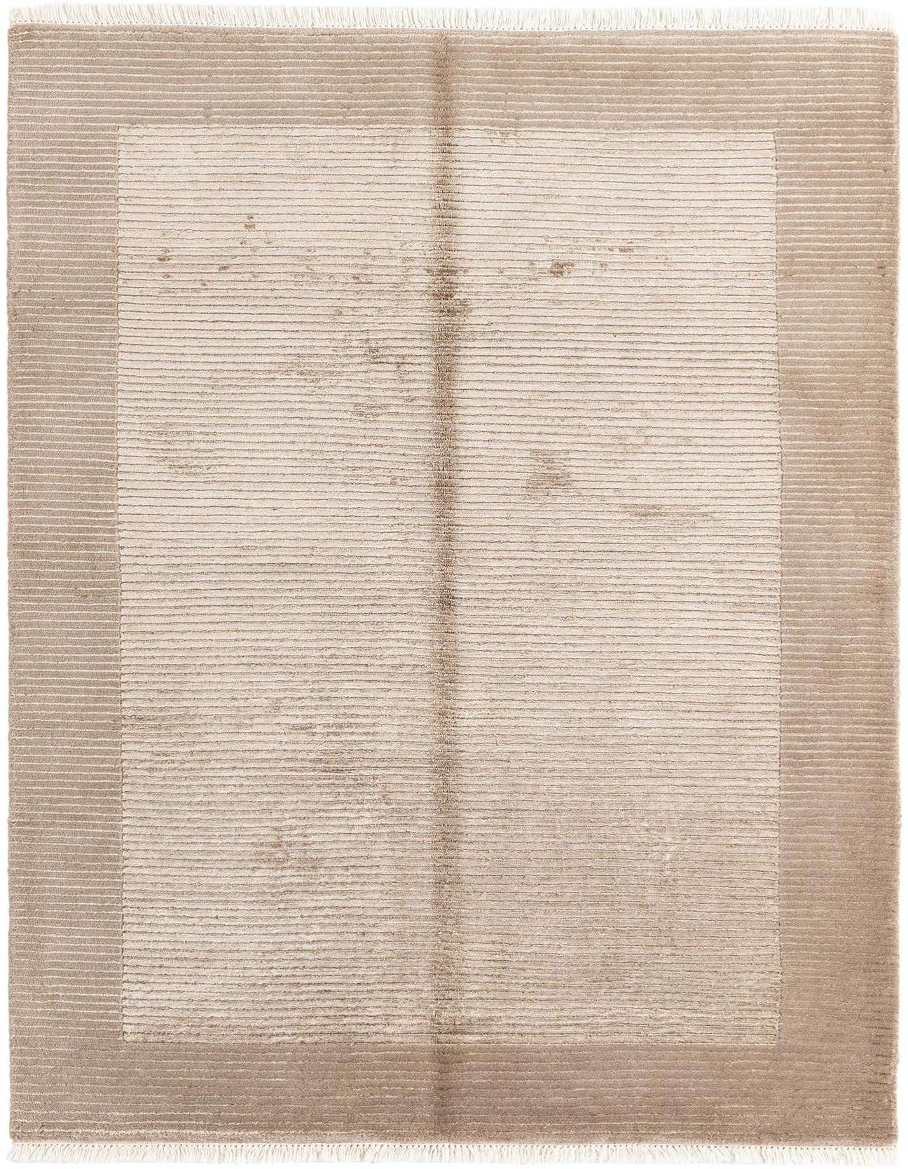 A 3x5 rectangular Darya rug in varying shades of brown and tan, featuring a modern Persian design with a textured striped pattern and subtle border.