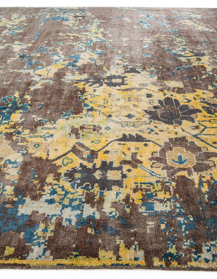 Detail image of  12' 5 x 15' 7  Hand Knotted Darya Wool Rug