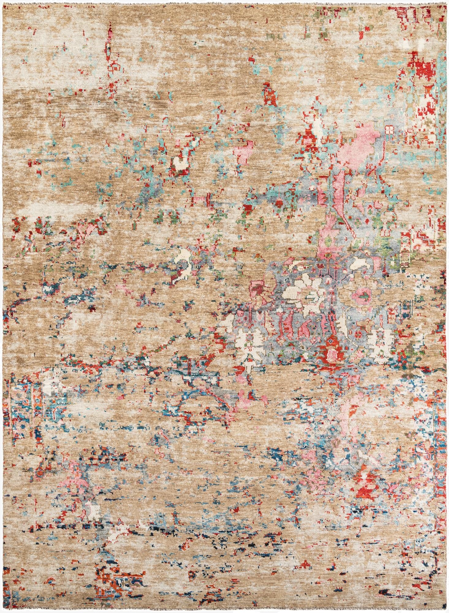  10' 1 x 13' 10  Hand Knotted Darya Wool Rug
