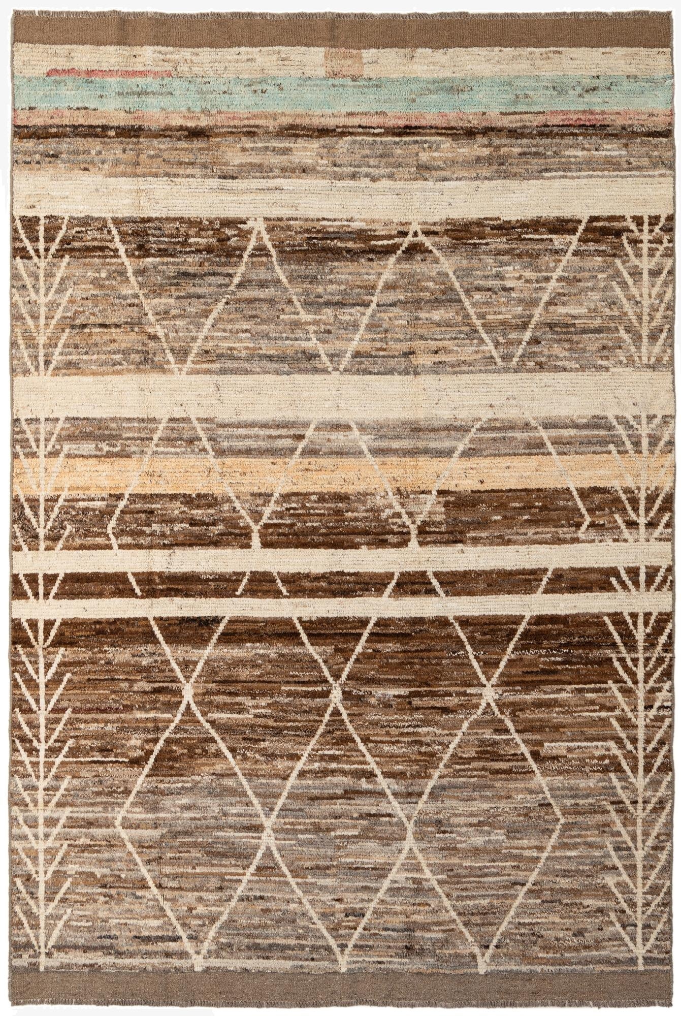 6' 8 x 9' 7  Hand Knotted Darya Wool Rug