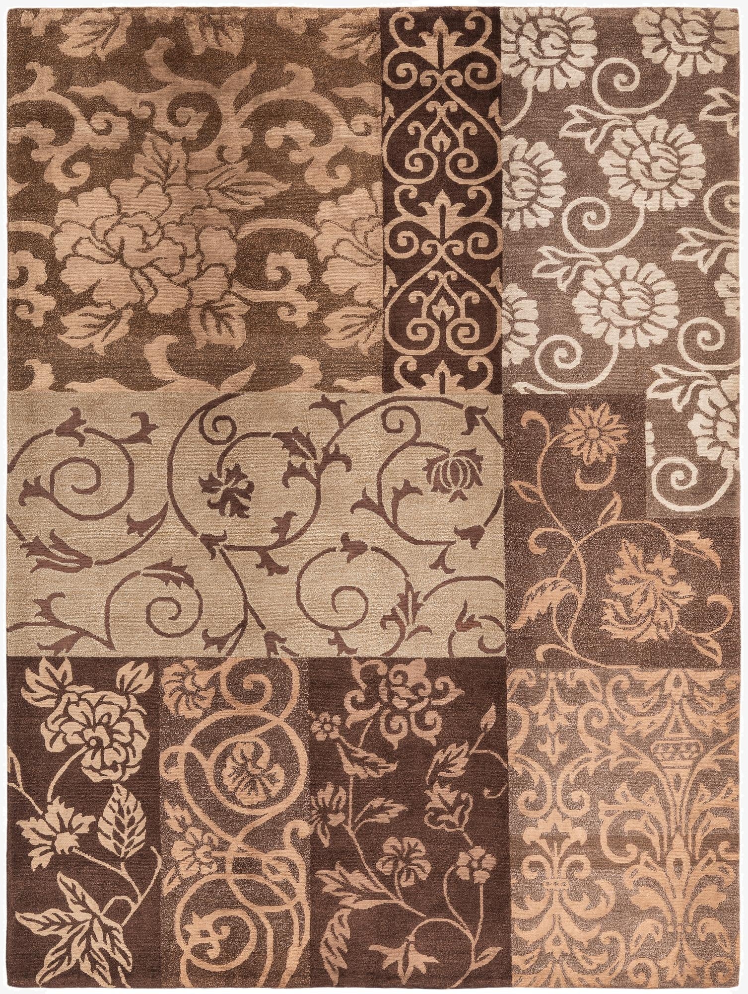  5' 9 x 8'  Hand Knotted Darya Wool Rug