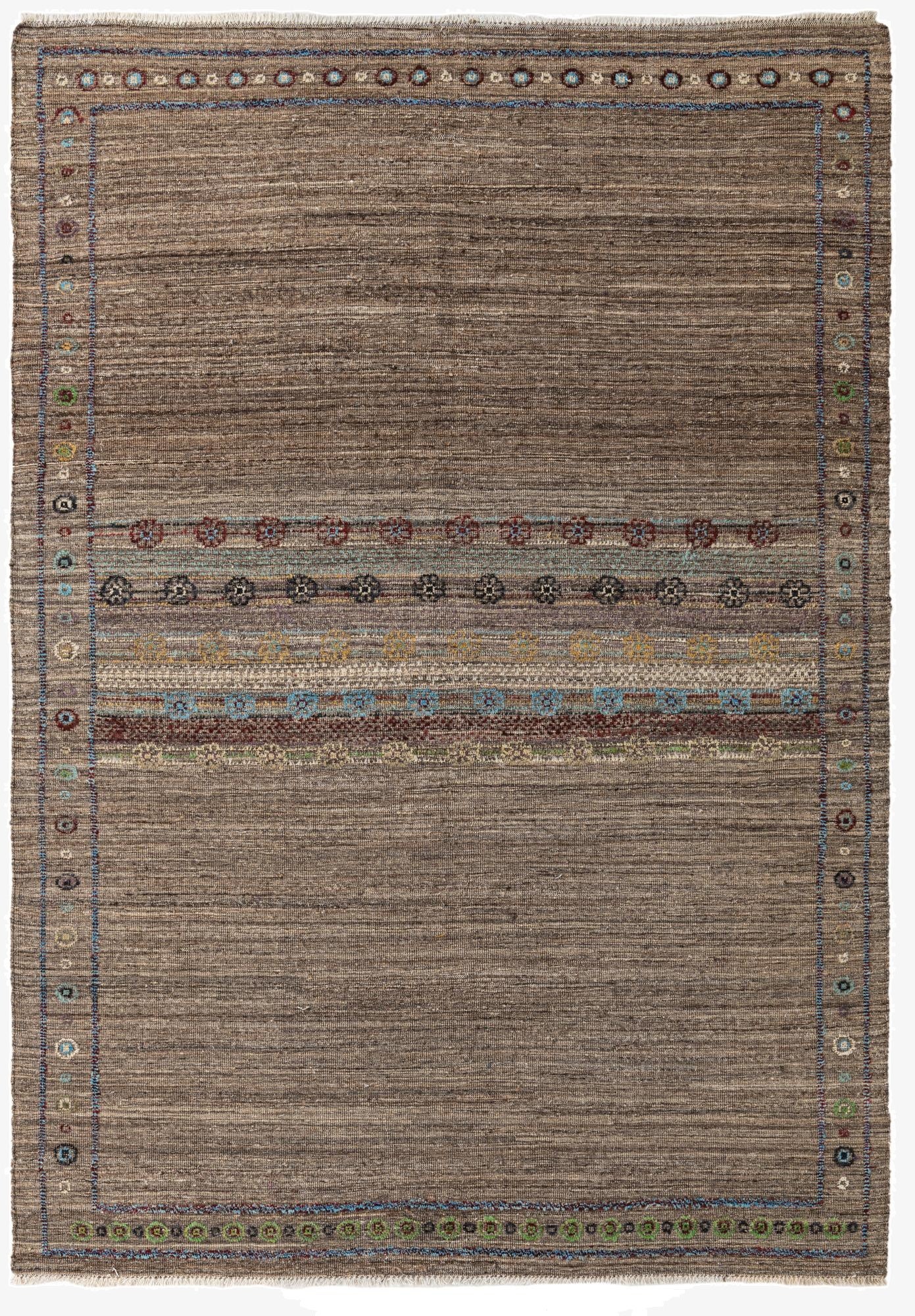  6' 9 x 9' 6  Hand Knotted Darya Wool Rug