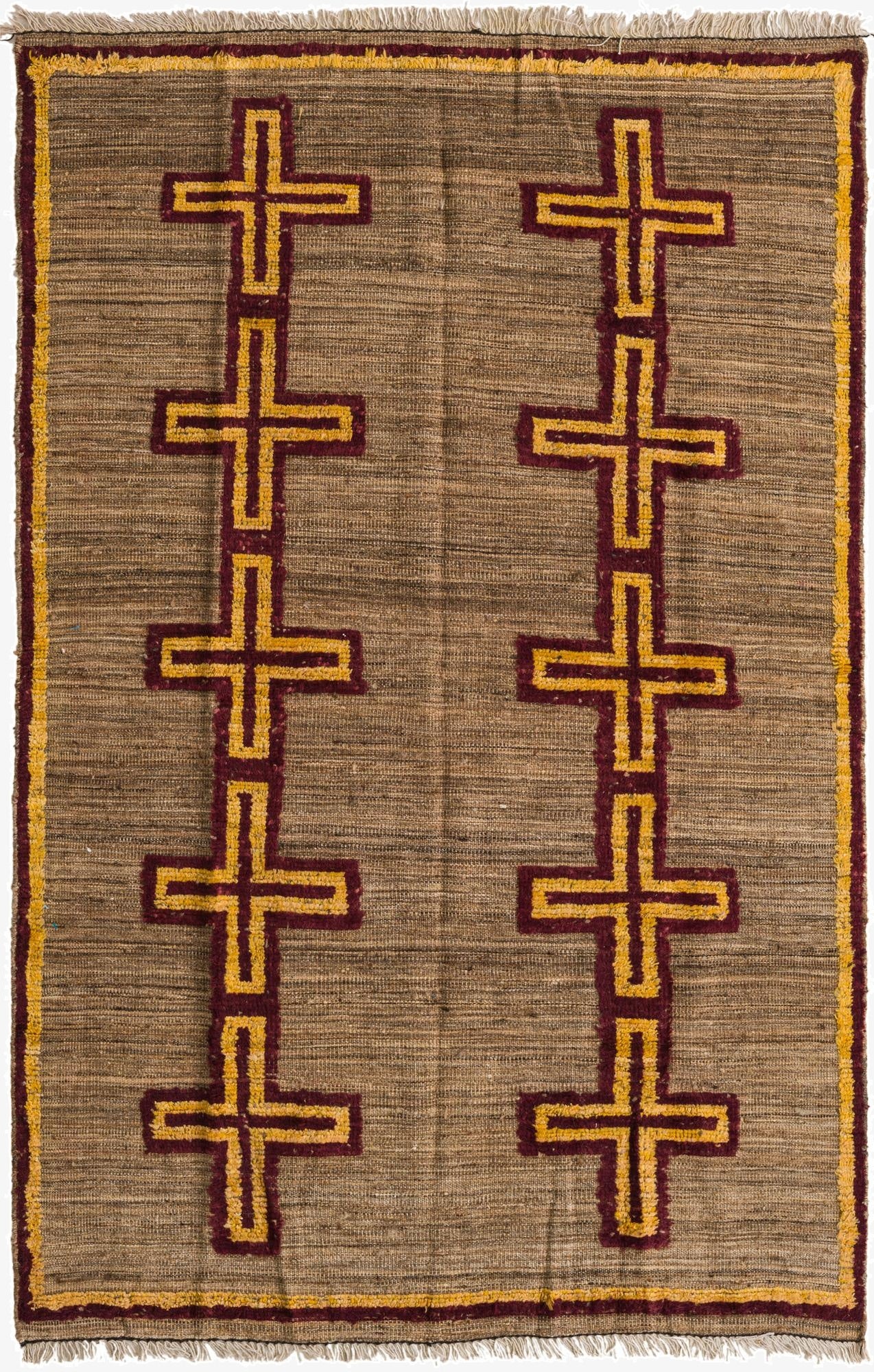  4' 10 x 7' 5  Hand Knotted Darya Wool Rug