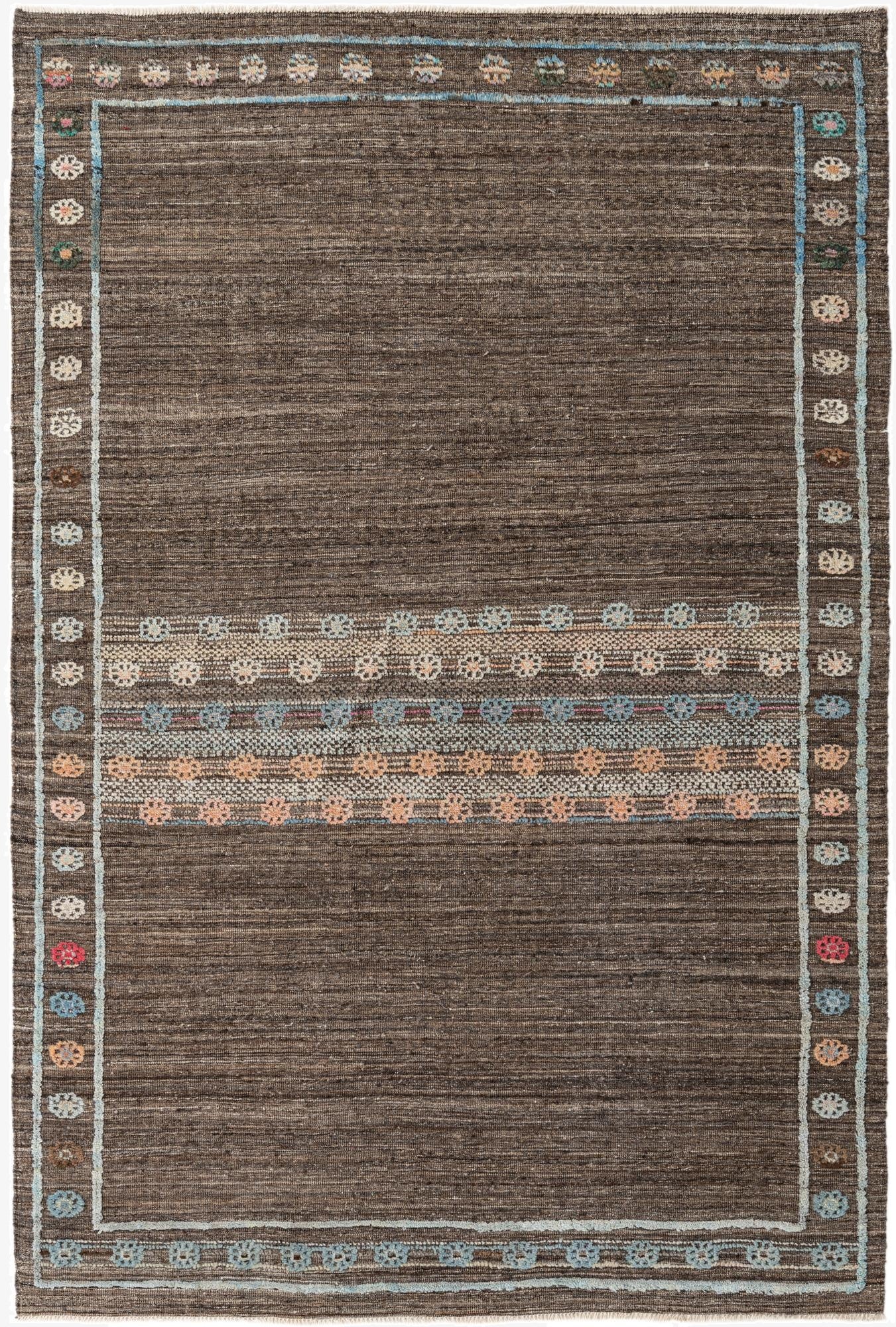  6' 6 x 9' 5  Hand Knotted Darya Wool Rug