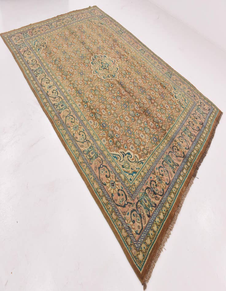 Detail image of  9' 6 x 13'  Hand Knotted Farahan Persian Wool Rug