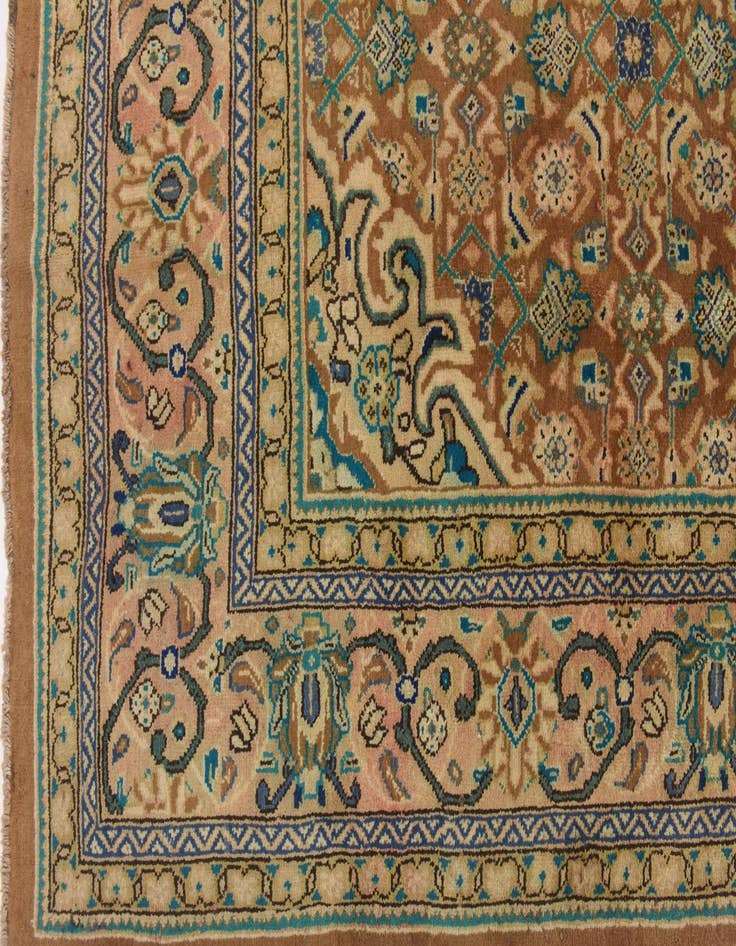 Detail image of  9' 6 x 13'  Hand Knotted Farahan Persian Wool Rug