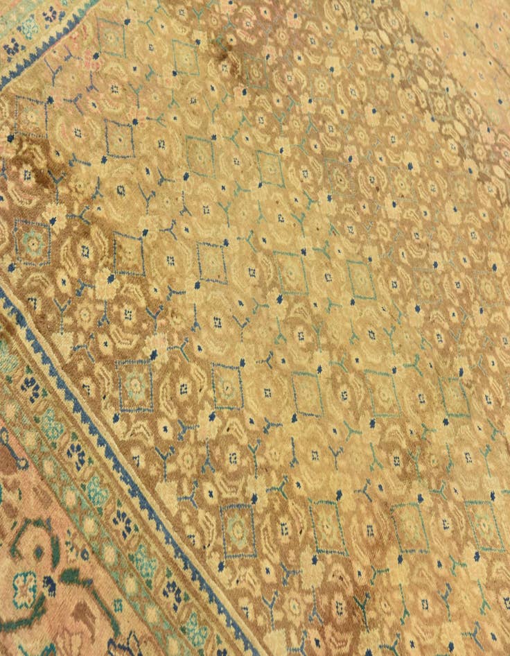 Detail image of  9' 7 x 12' 9  Hand Knotted Farahan Persian Wool Rug