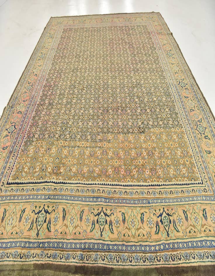 Detail image of  10' 3 x 13'  Hand Knotted Farahan Persian Wool Rug