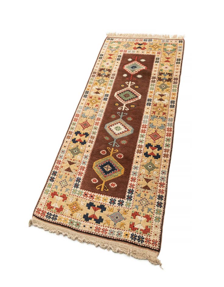 Detail image of  3' 7 x 6' 4  Hand Knotted Fars Wool Rug