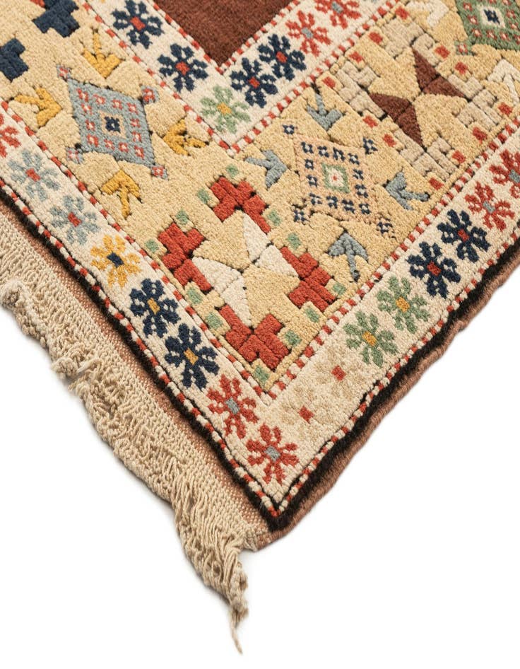 Detail image of  3' 7 x 6' 4  Hand Knotted Fars Wool Rug