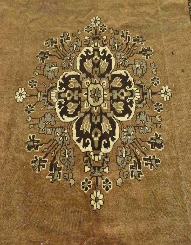 Detail image of  6' 2 x 9' 6  Hand Knotted Ferdos Persian Wool Rug