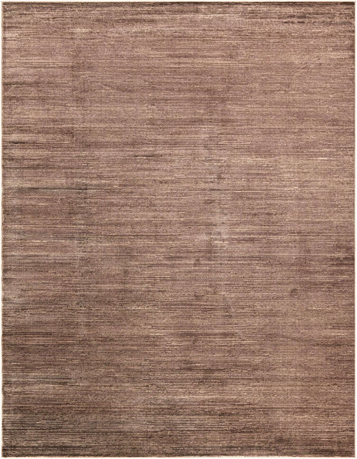 A 9x12 rectangular Finsbury rug in varying shades of brown and tan, featuring a textured high/low pile.