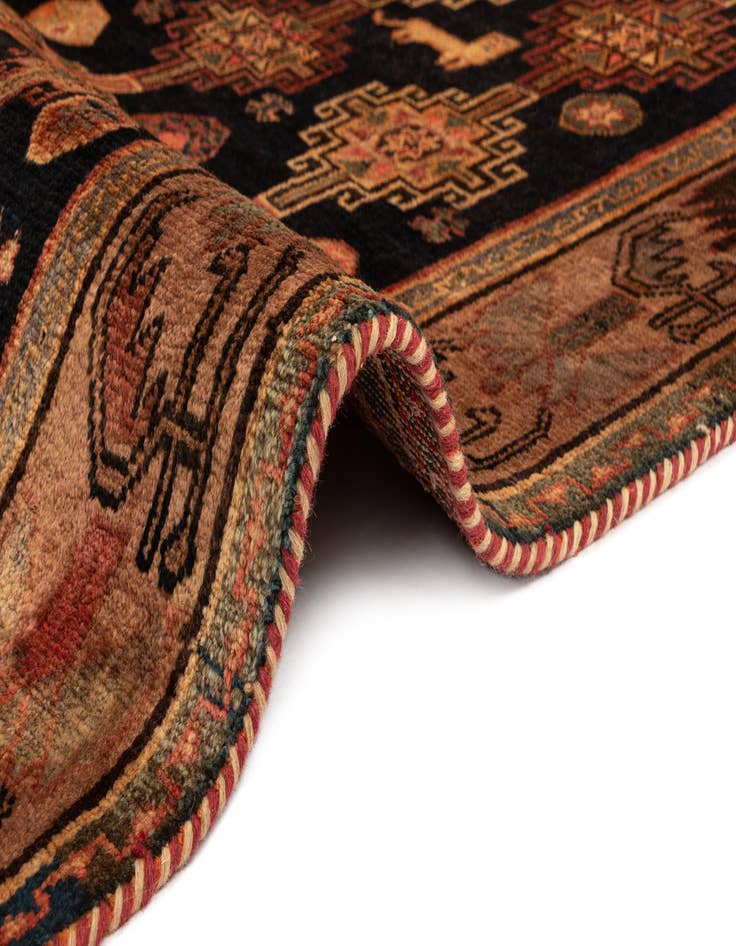 Detail image of  5' 1 x 7' 9 Gabbeh Wool Rug