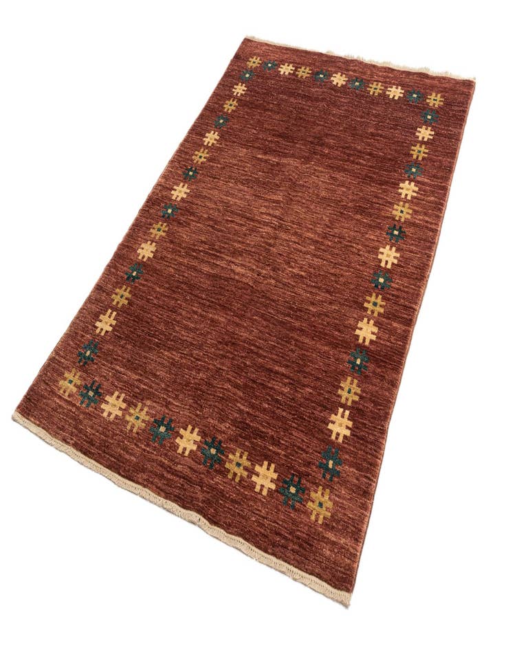 Detail image of  4' x 6' 1 Gabbeh Wool Rug