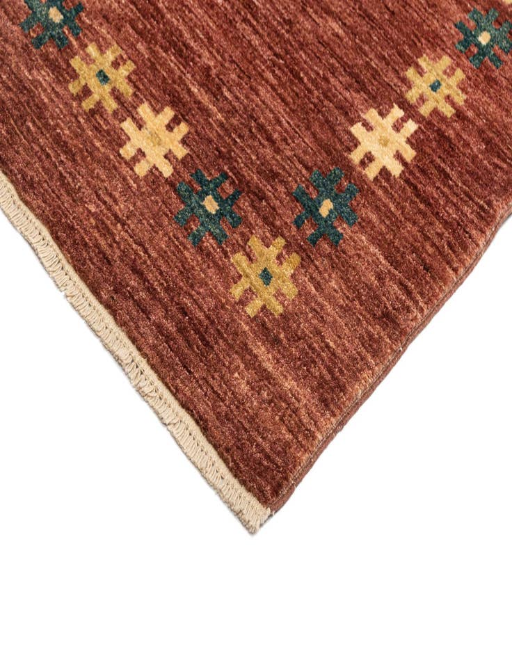 Detail image of  4' x 6' 1 Gabbeh Wool Rug