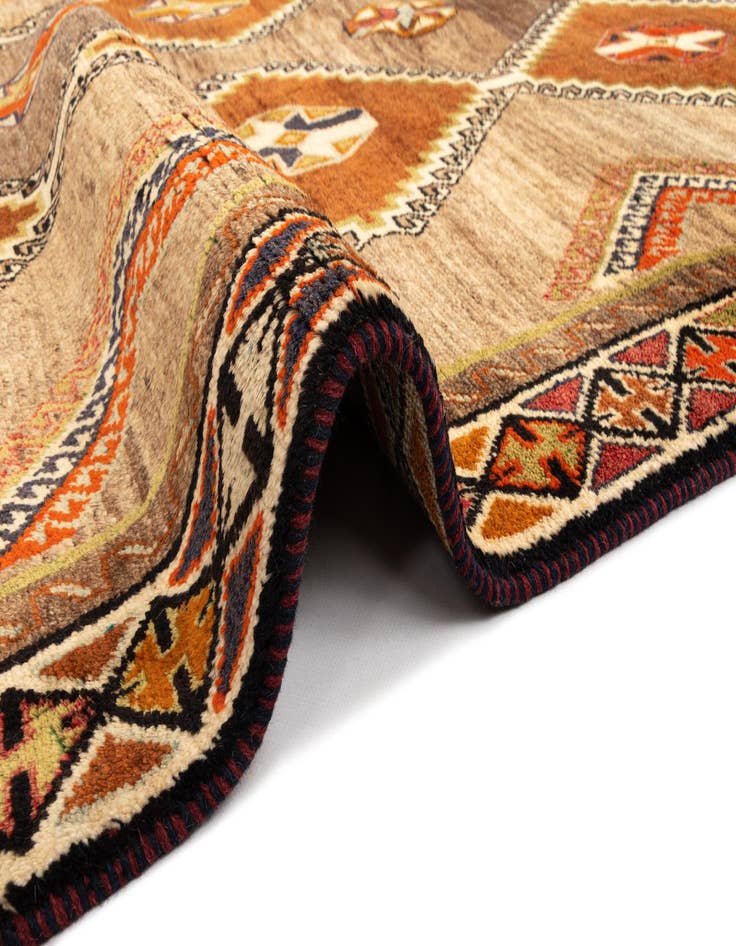 Detail image of  5' 4 x 9' Gabbeh Wool Rug