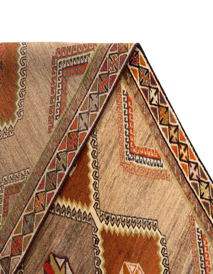 Detail image of  5' 4 x 9' Gabbeh Wool Rug