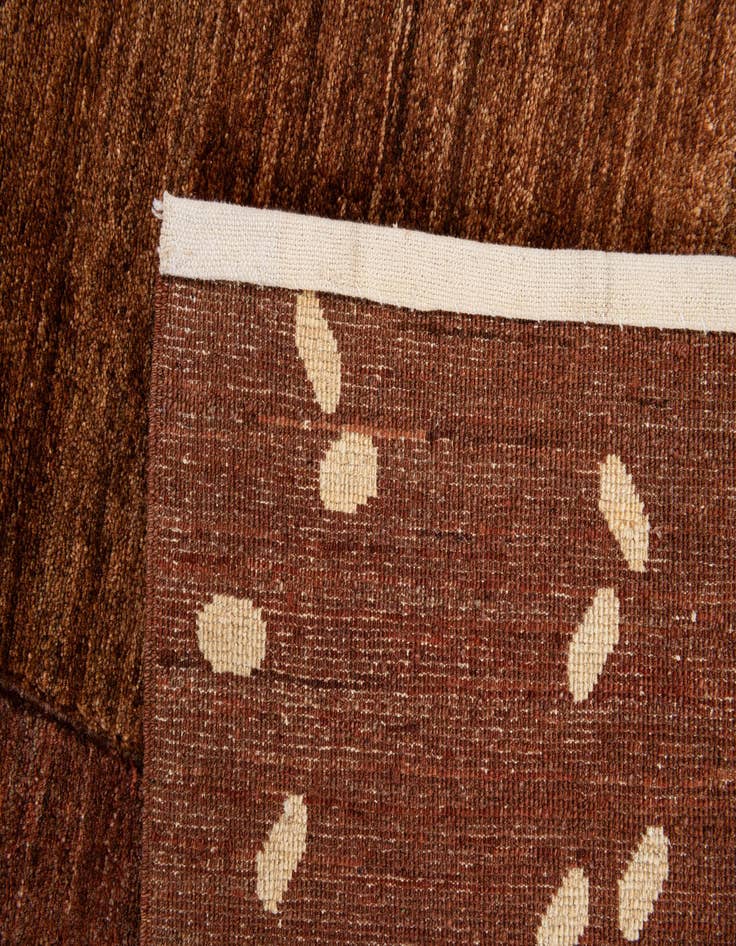 Detail image of  5' 1 x 6' 5  Hand Knotted Gabbeh Wool Rug