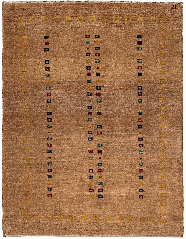  3' 4 x 4' 10 Gabbeh Rug