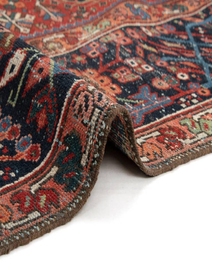 Detail image of  7' 7 x 11' 9  Hand Knotted Gharajeh Persian Wool Rug