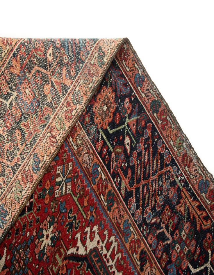 Detail image of  7' 7 x 11' 9  Hand Knotted Gharajeh Persian Wool Rug