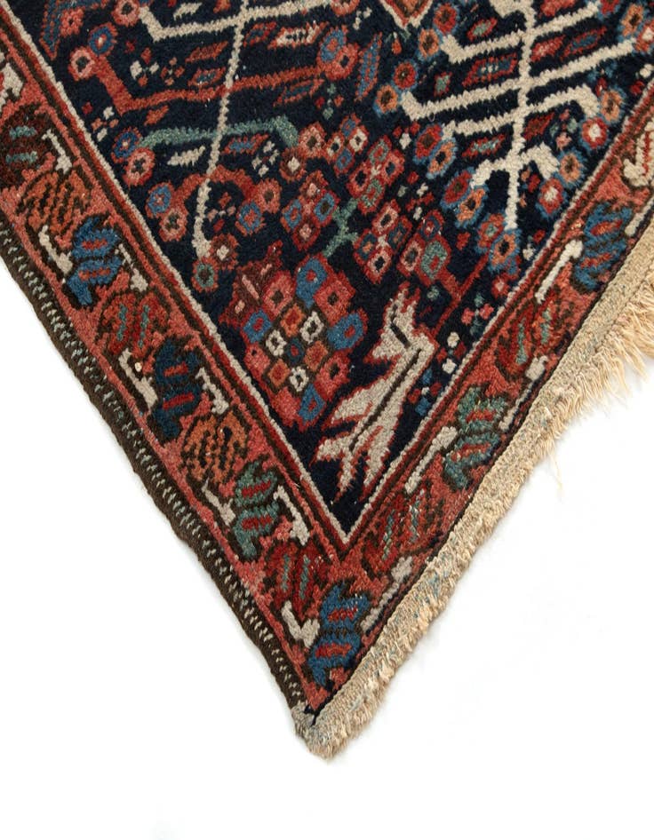 Detail image of  7' 7 x 11' 9  Hand Knotted Gharajeh Persian Wool Rug