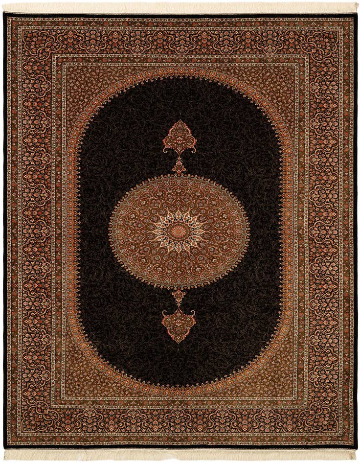 Detail image of  6' 5 x 9' 11 Ghom Design Rug