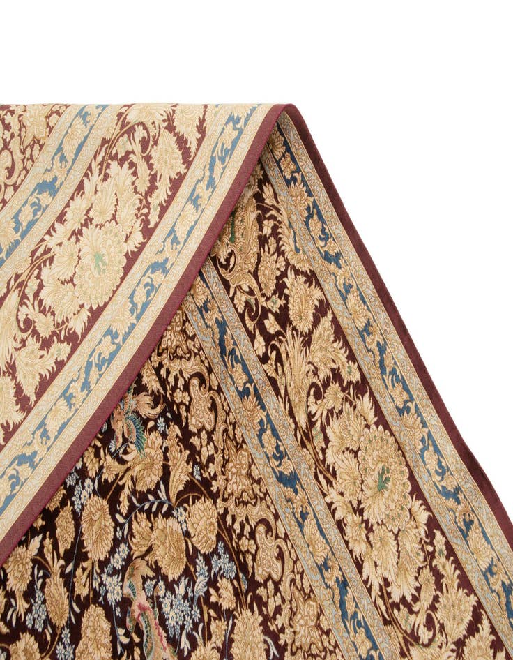 Detail image of  5' 7 x 9' 3 Ghom Design Rug