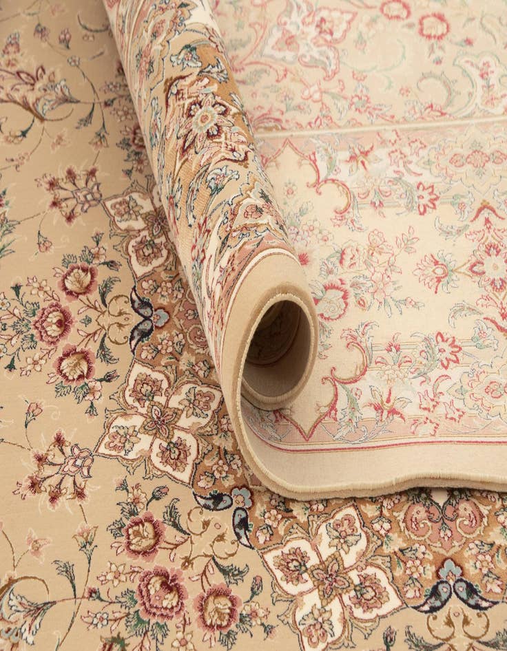 Detail image of  6' 6 x 9' 8 Ghom Design Rug