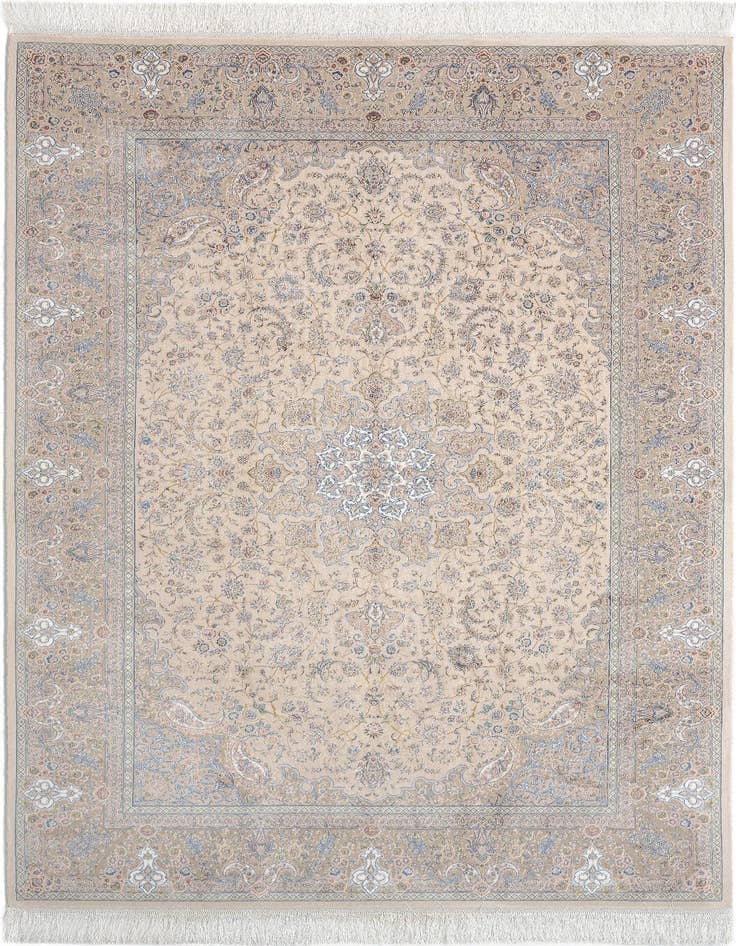 Detail image of  4' 11 x 7' 5 Ghom Design Rug