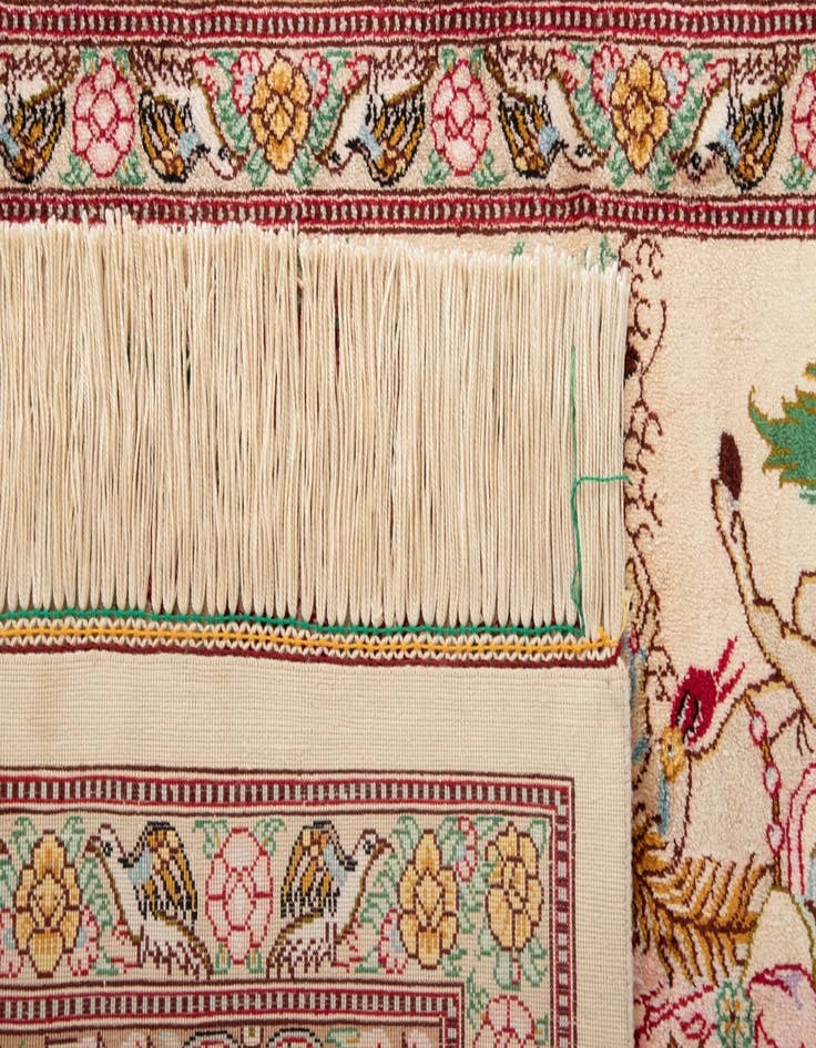 Detail image of  4' 4 x 6' 5 Ghom Rug