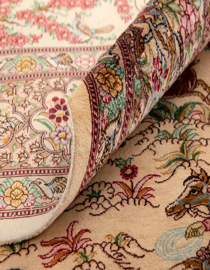 Detail image of  4' 4 x 6' 5 Ghom Rug